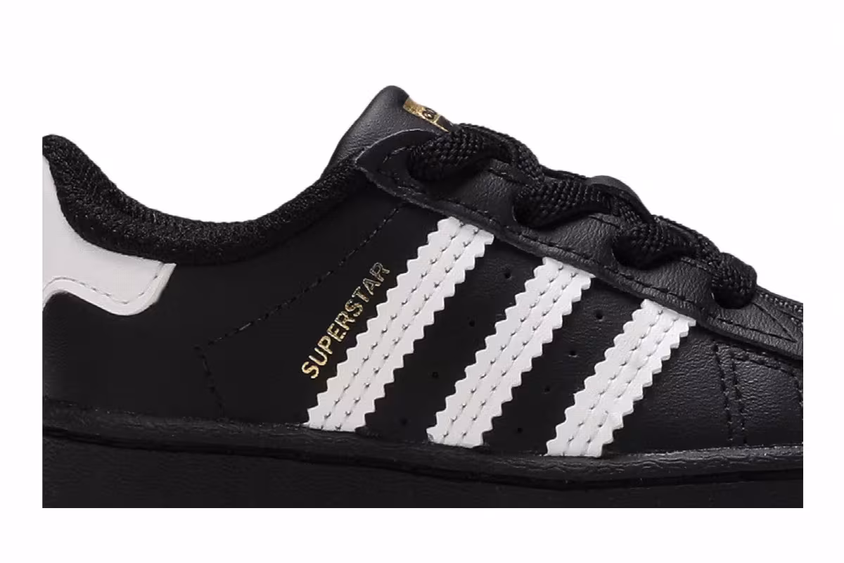 adidas Superstar Infant Core Black, view 3