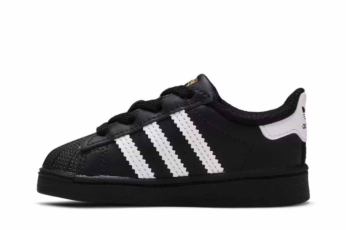 adidas Superstar Infant Core Black, view 4