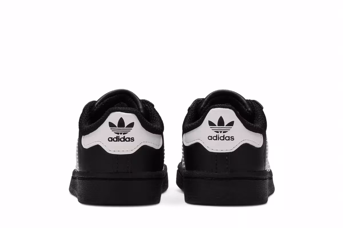 adidas Superstar Infant Core Black, view 7