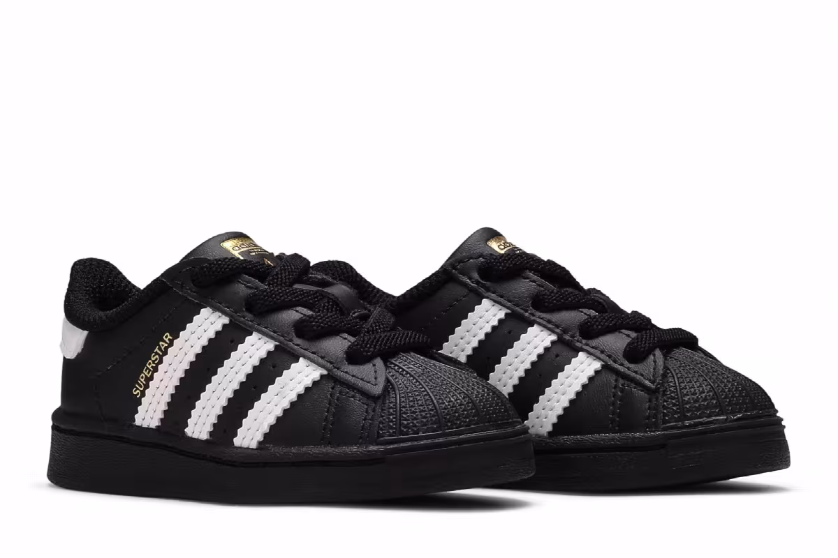 adidas Superstar Infant Core Black, view 9
