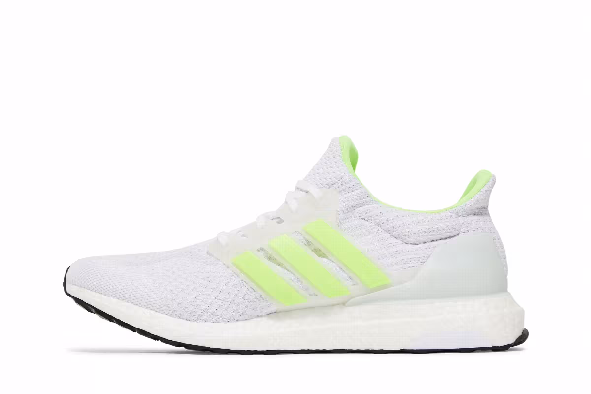 adidas UltraBoost 5.0 DNA Glow In The Dark - White Signal Green, view 4
