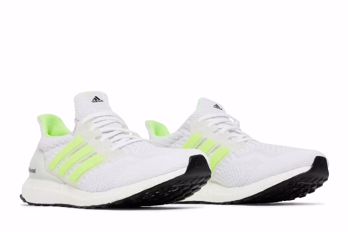 adidas UltraBoost 5.0 DNA Glow In The Dark - White Signal Green, view 9