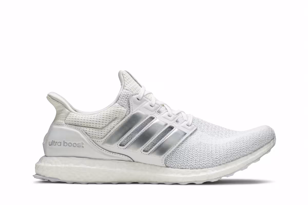 adidas UltraBoost DNA White Silver Metallic, view 2