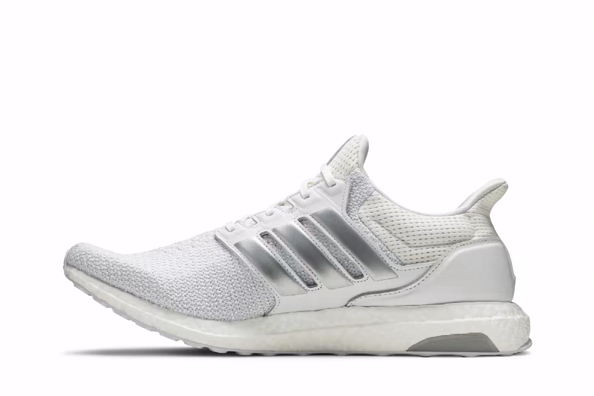 adidas UltraBoost DNA White Silver Metallic, view 4
