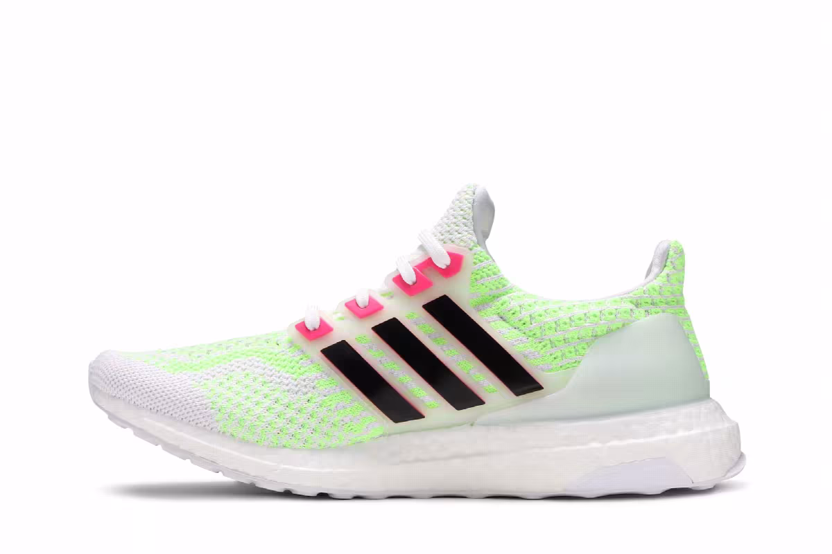 adidas Women's UltraBoost 5.0 DNA Glow In The Dark - White Black, view 4