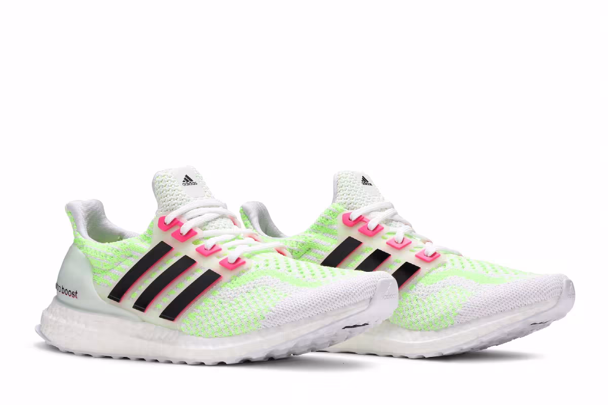 adidas Women's UltraBoost 5.0 DNA Glow In The Dark - White Black, view 9