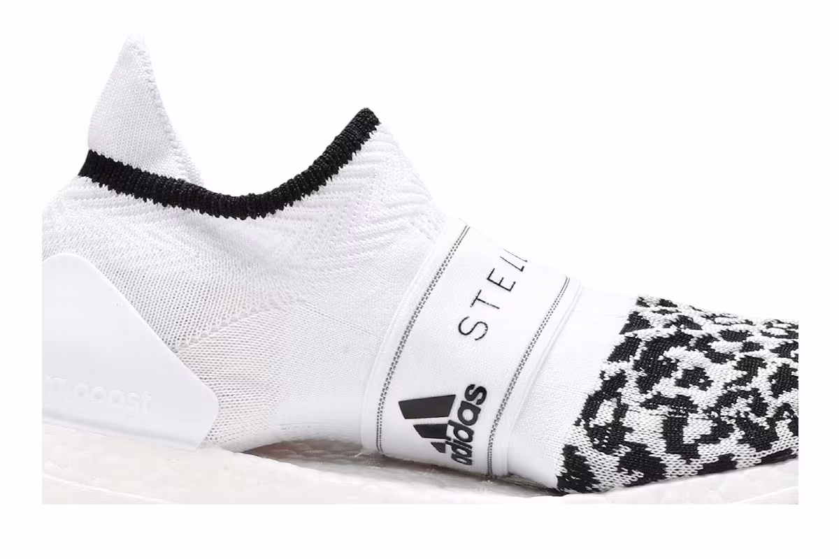 Stella McCartney x adidas Women's UltraBoost X 3D Knit White Leopard Print, view 3