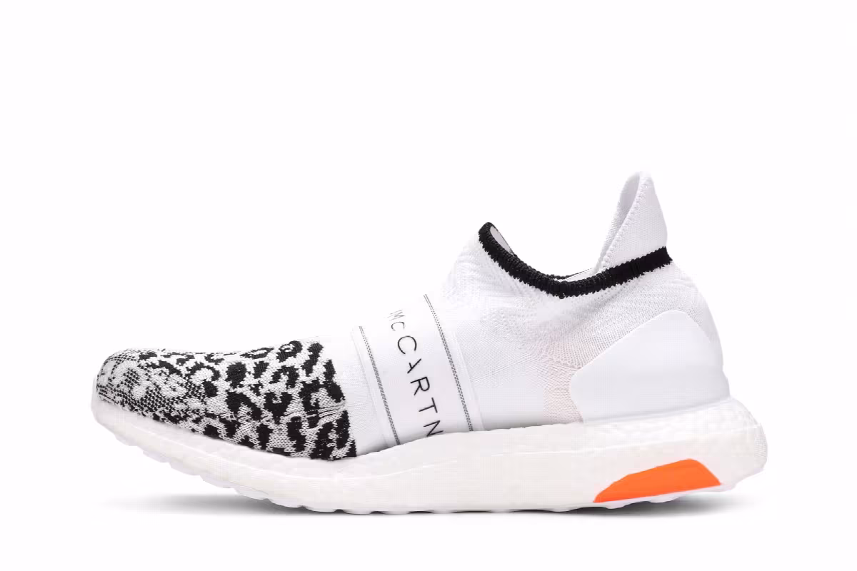 Stella McCartney x adidas Women's UltraBoost X 3D Knit White Leopard Print, view 4