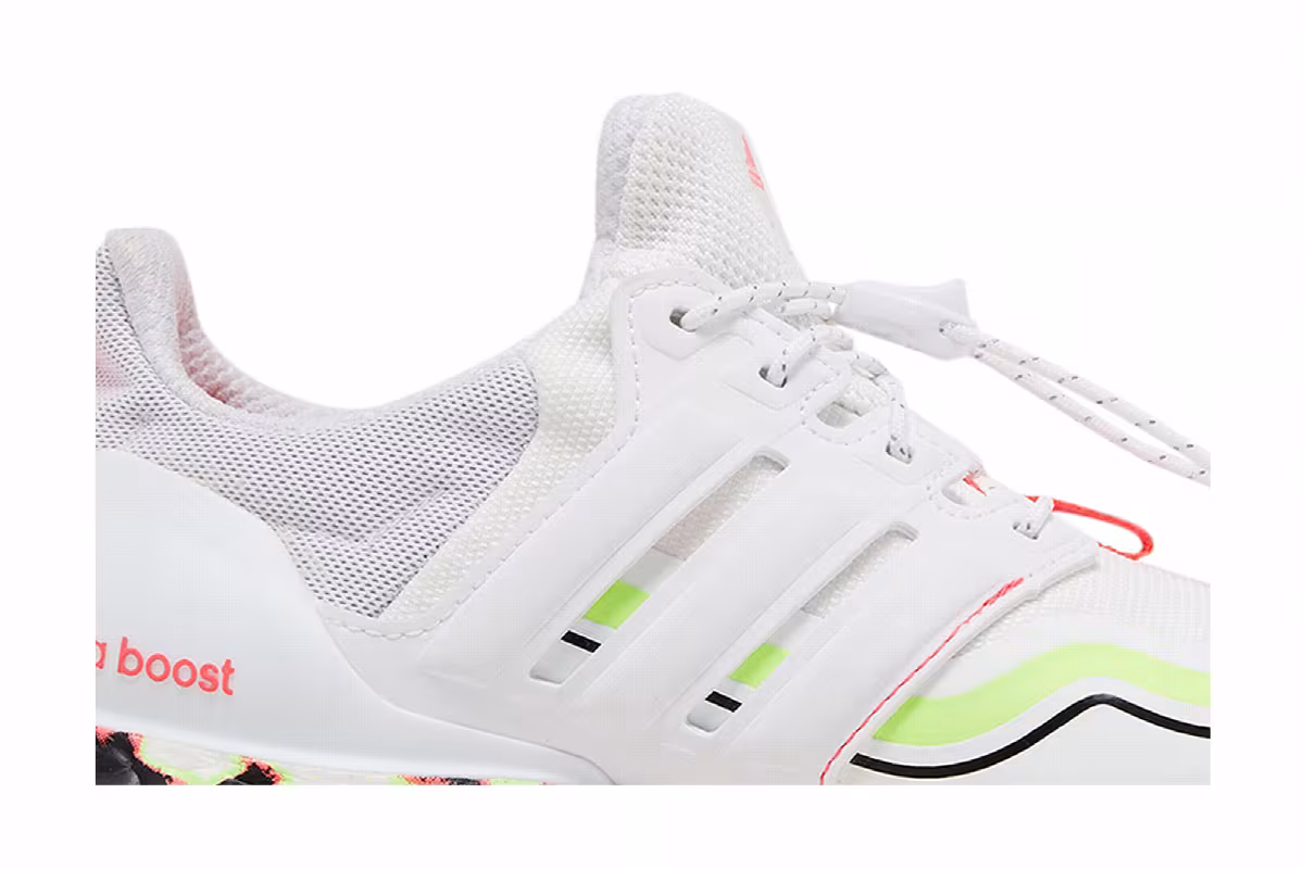 adidas Women's UltraBoost Winter.Rdy White Lime Pink, view 3