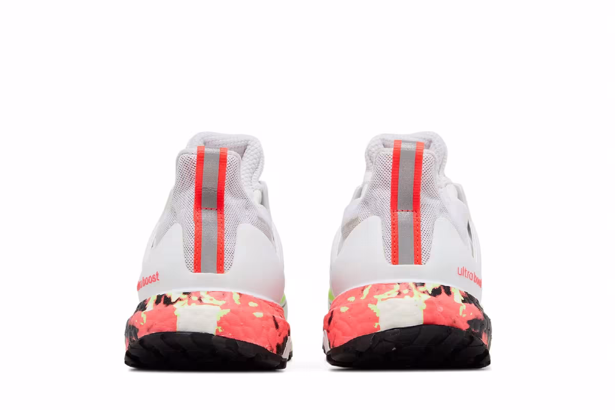 adidas Women's UltraBoost Winter.Rdy White Lime Pink, view 7