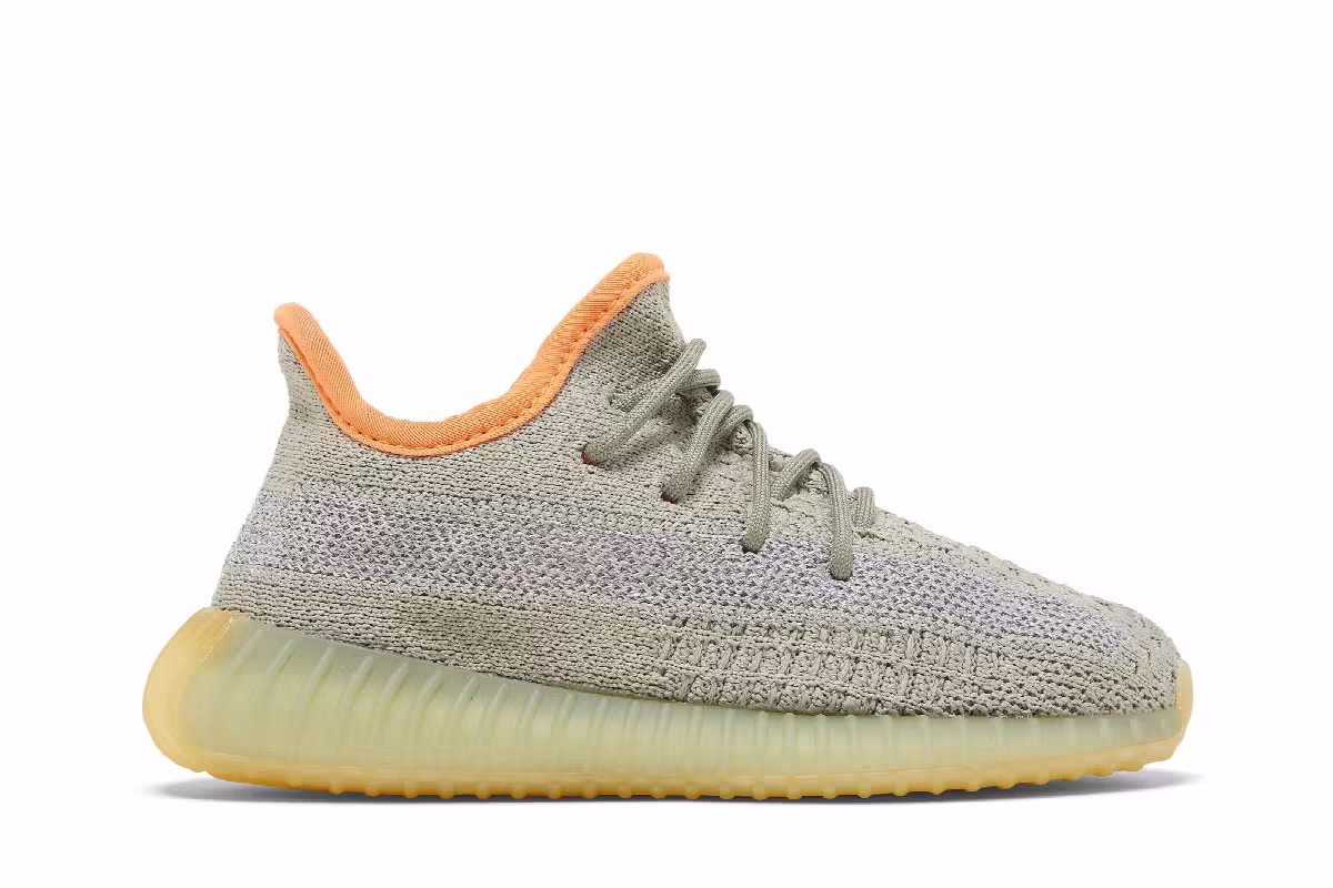 adidas Yeezy Boost 350 V2 Infant Desert Sage, view 2