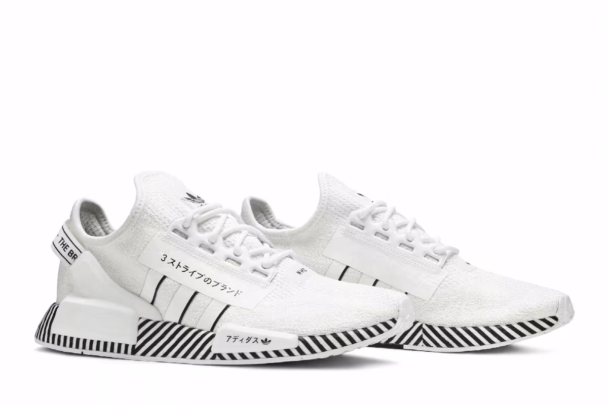 adidas NMD_R1 V2 Dazzle Pack - Cloud White, view 9