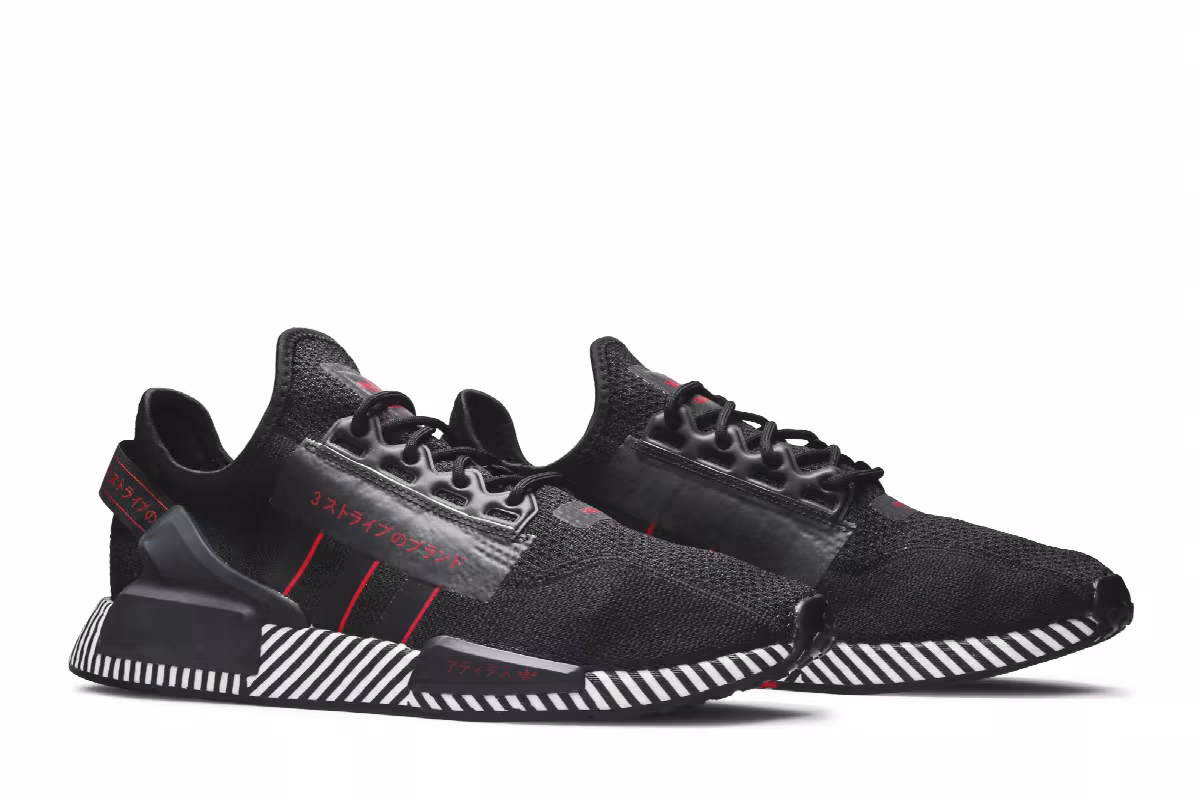 Adidas NMD_R1 V2 Dazzle Pack - Core Black, view 9