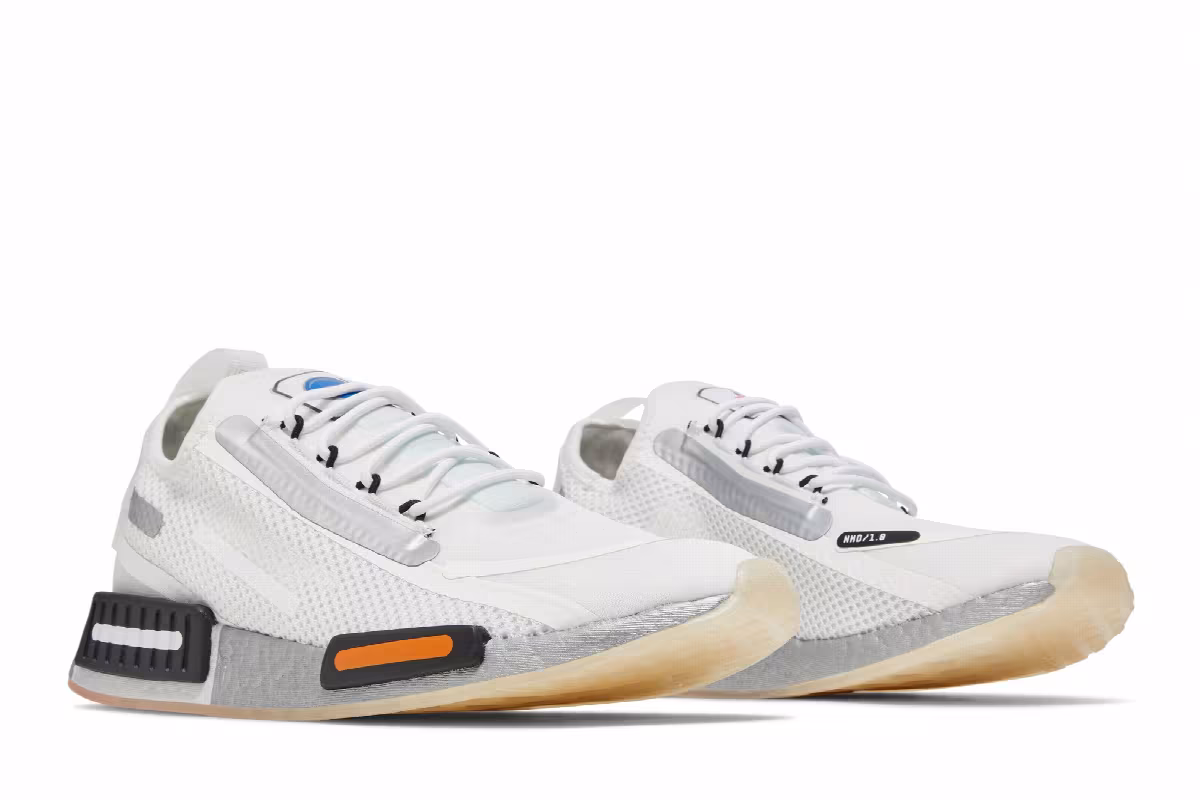NASA x adidas NMD_R1 Spectoo Footwear White, view 9