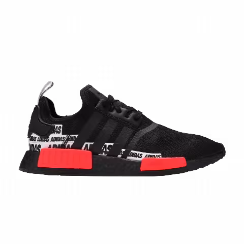 adidas NMD_R1 'Wordmark Heel Stripe - Black Solar Red'