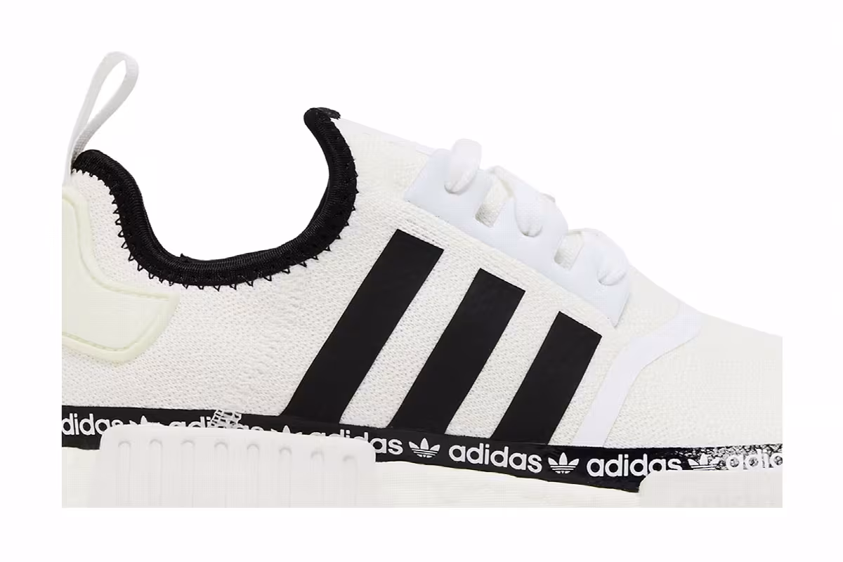 adidas NMD_R1 Logo Strip - Cloud White, view 3