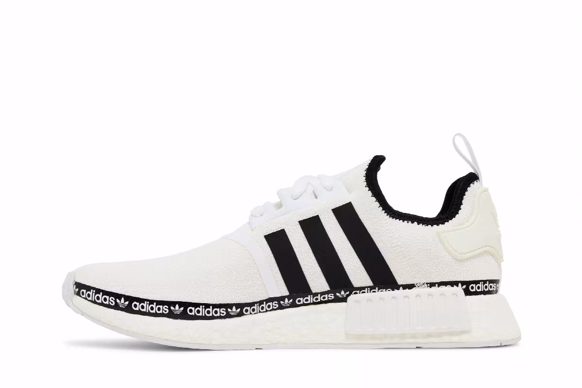 adidas NMD_R1 Logo Strip - Cloud White, view 4