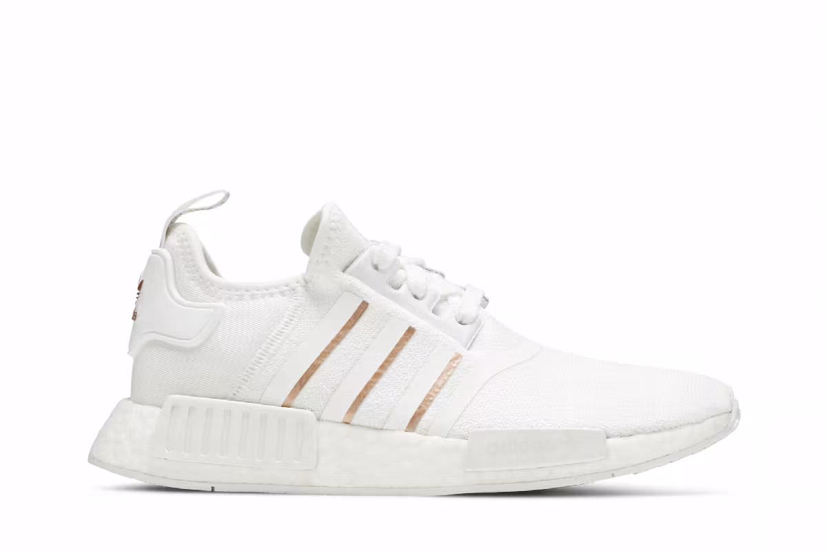 Adidas Women's NMD_R1 White Rose Gold Metallic, view 2
