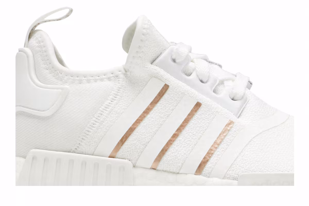 Adidas Women's NMD_R1 White Rose Gold Metallic, view 3