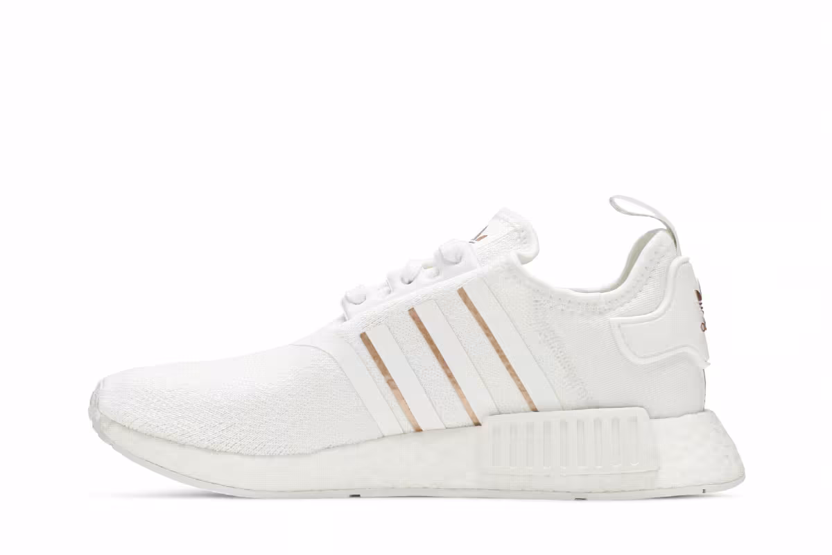 Adidas Women's NMD_R1 White Rose Gold Metallic, view 4