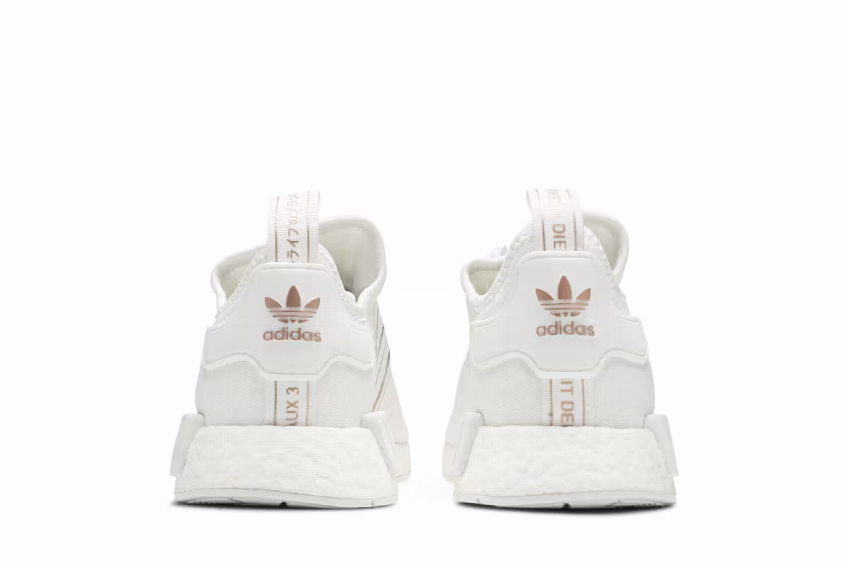 Adidas Women's NMD_R1 White Rose Gold Metallic, view 7