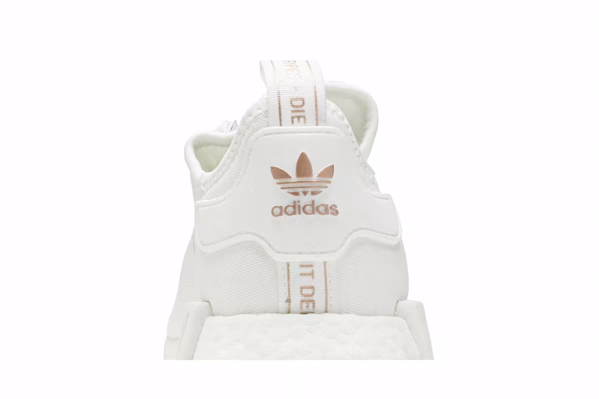 Adidas Women's NMD_R1 White Rose Gold Metallic, view 8