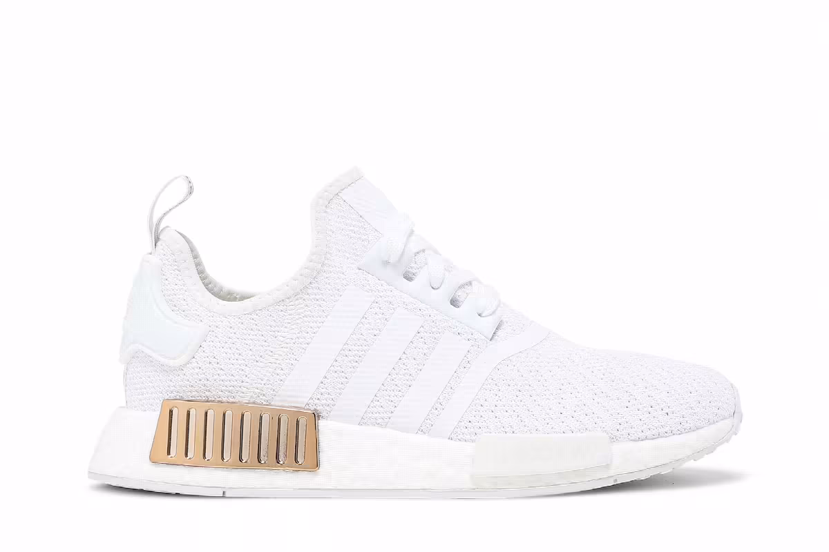 adidas Women's NMD_R1 White Copper Metallic, view 2