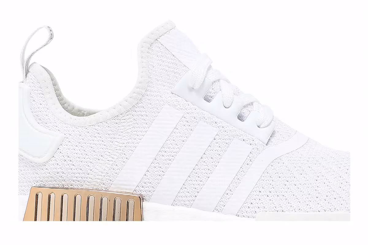 adidas Women's NMD_R1 White Copper Metallic, view 3