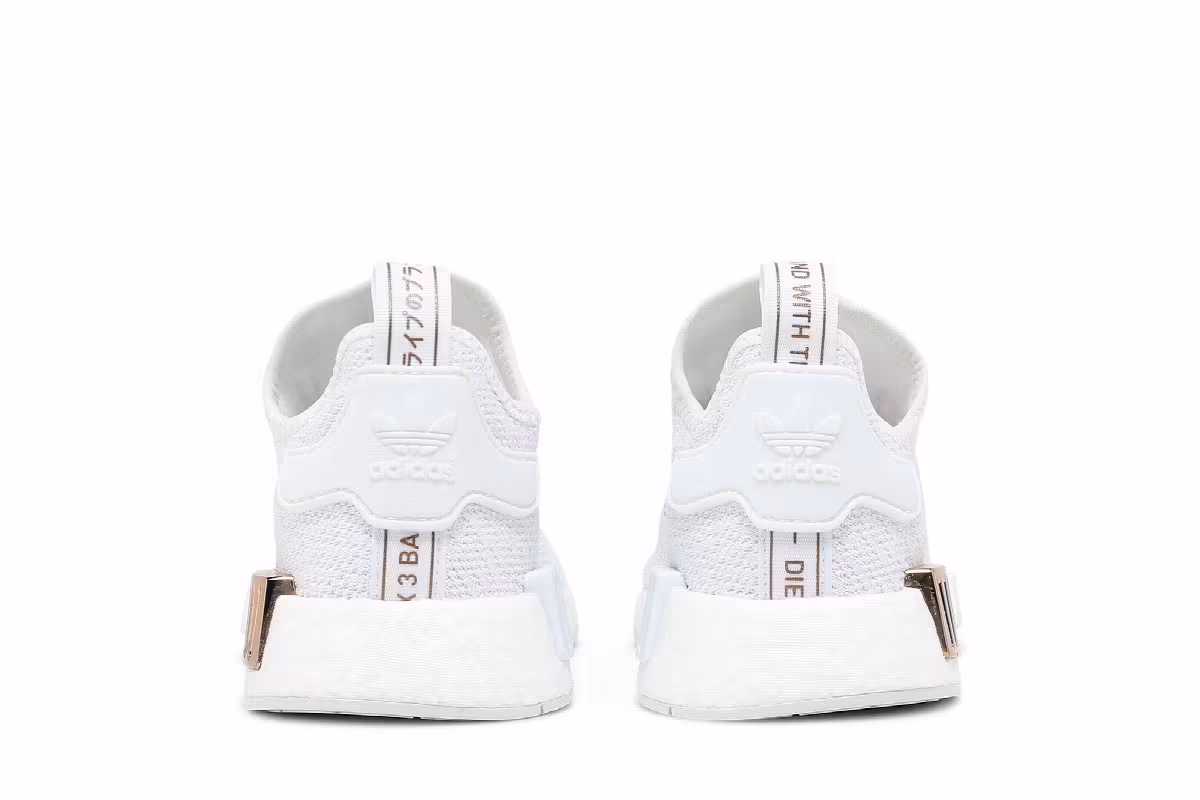 adidas Women's NMD_R1 White Copper Metallic, view 7