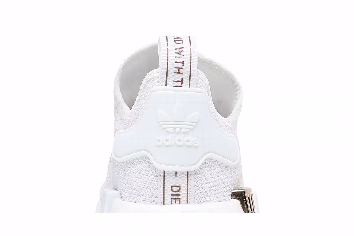 adidas Women's NMD_R1 White Copper Metallic, view 8
