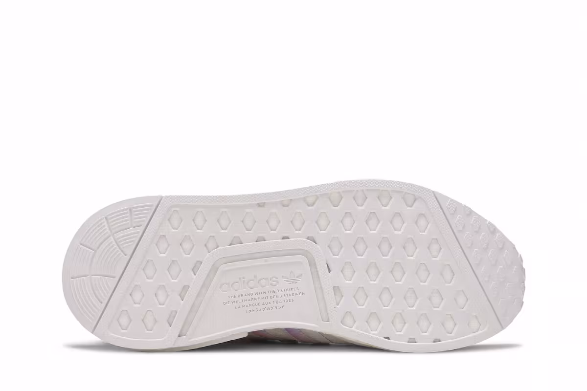 Adidas Women's NMD_R1 White Iridescent, view 5