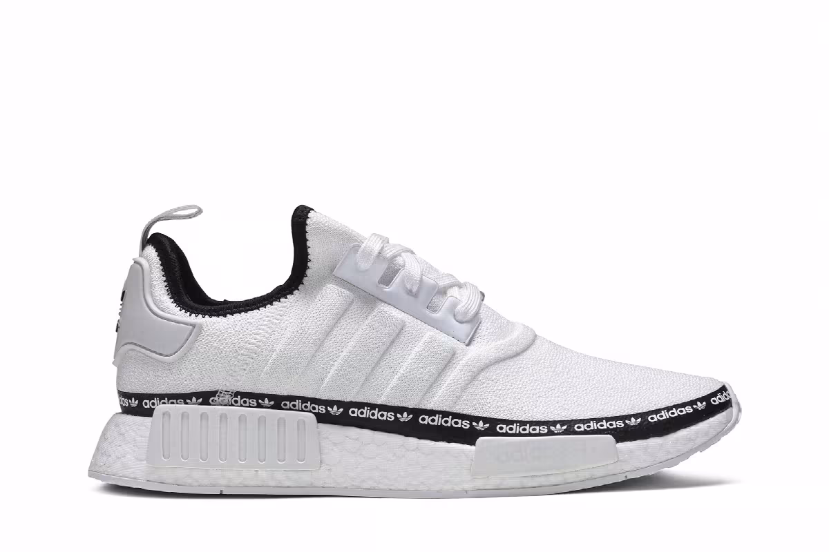 Adidas Women's NMD_R1 White Tape Logo, view 2