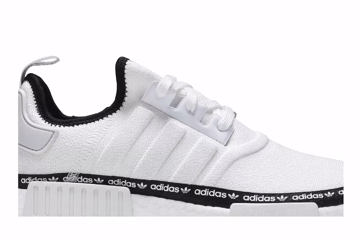 Adidas Women's NMD_R1 White Tape Logo, view 3