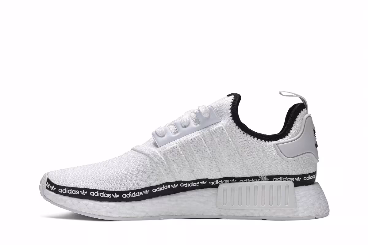 Adidas Women's NMD_R1 White Tape Logo, view 4