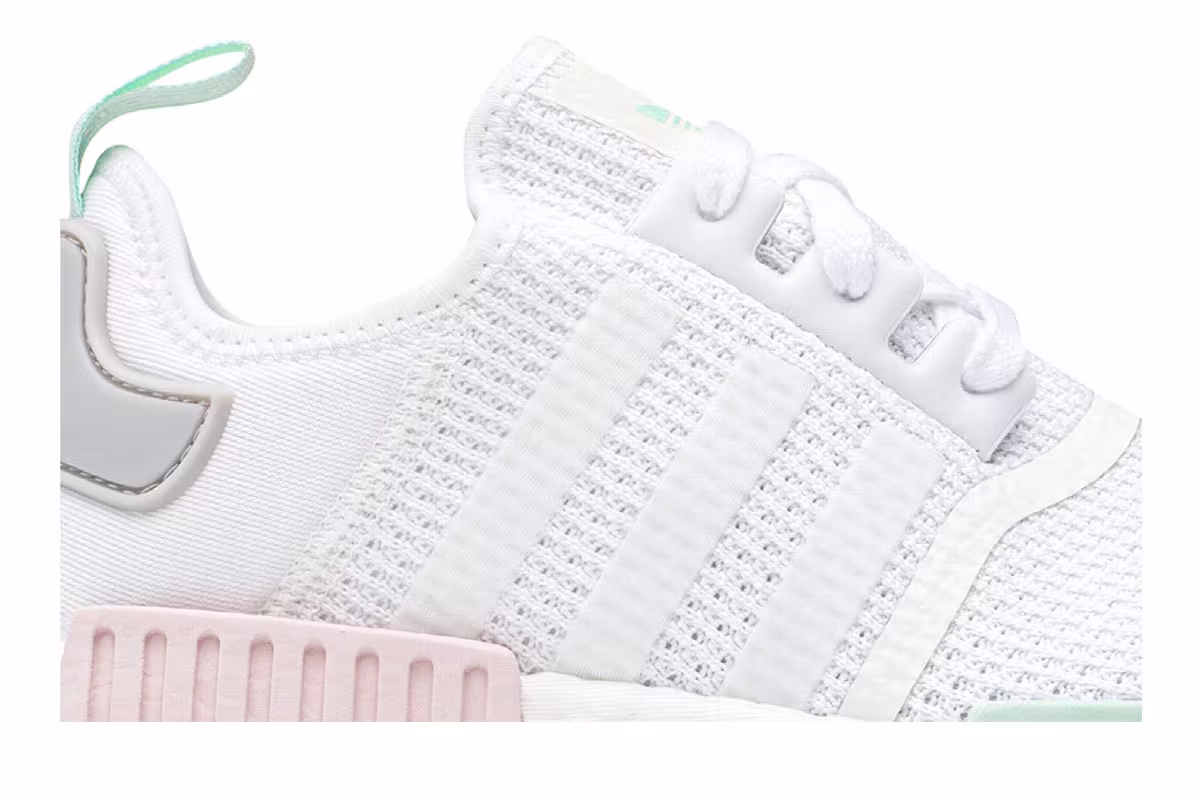 Adidas Women's NMD_R1 White Pink Mint, view 3
