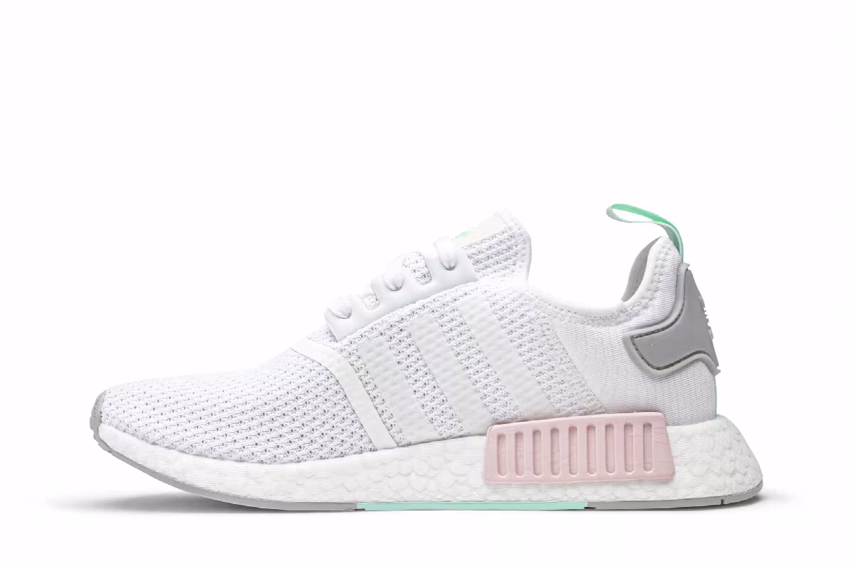 Adidas Women's NMD_R1 White Pink Mint, view 4