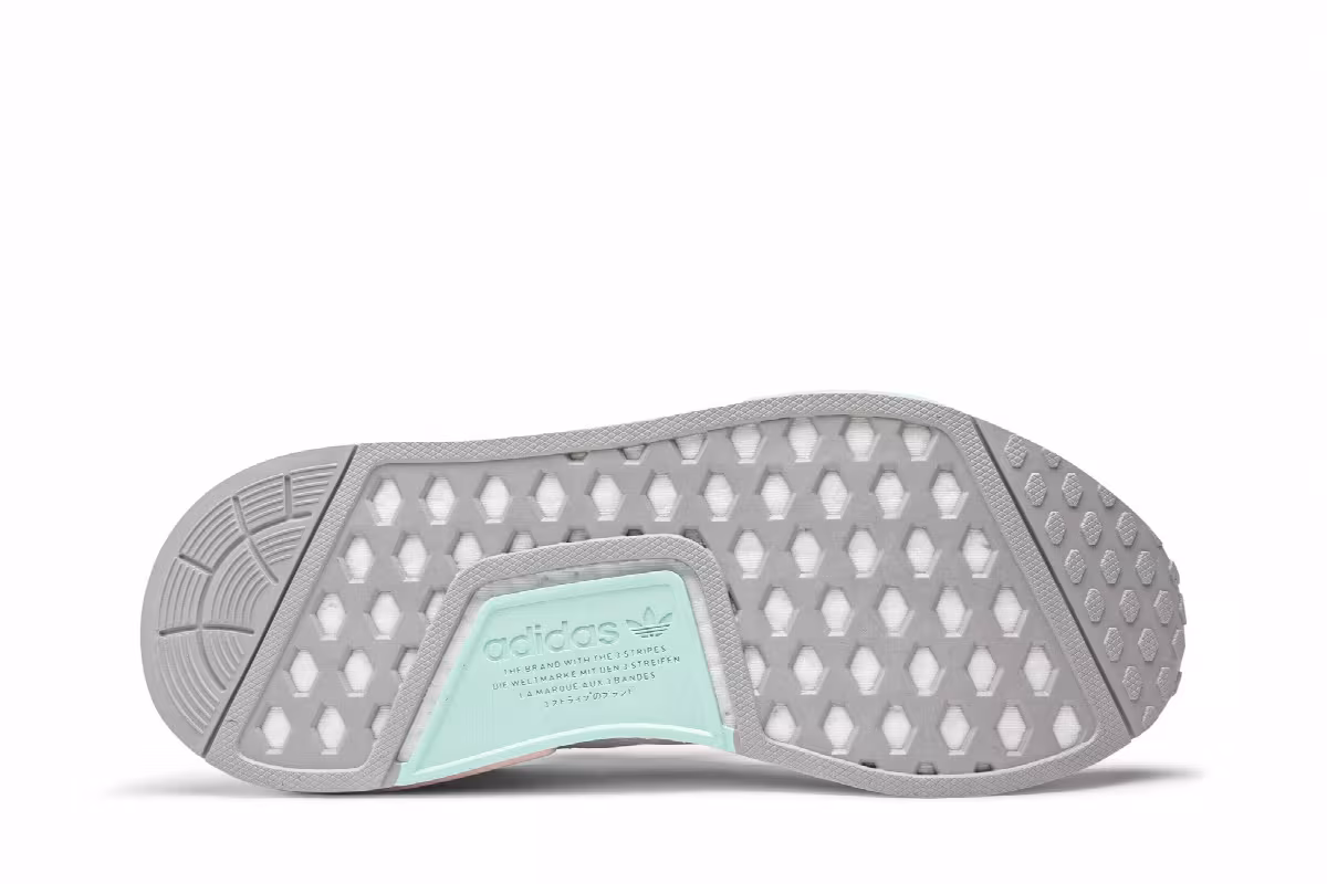 Adidas Women's NMD_R1 White Pink Mint, view 5
