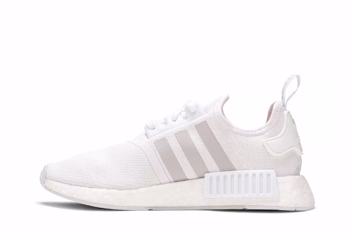 Adidas Women's NMD_R1 White Grey Blue Rose, view 4