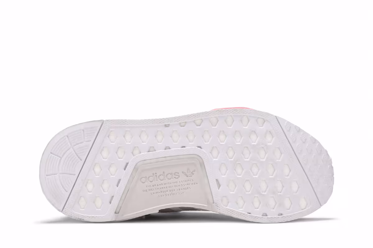 Adidas Women's NMD_R1 White Grey Blue Rose, view 5