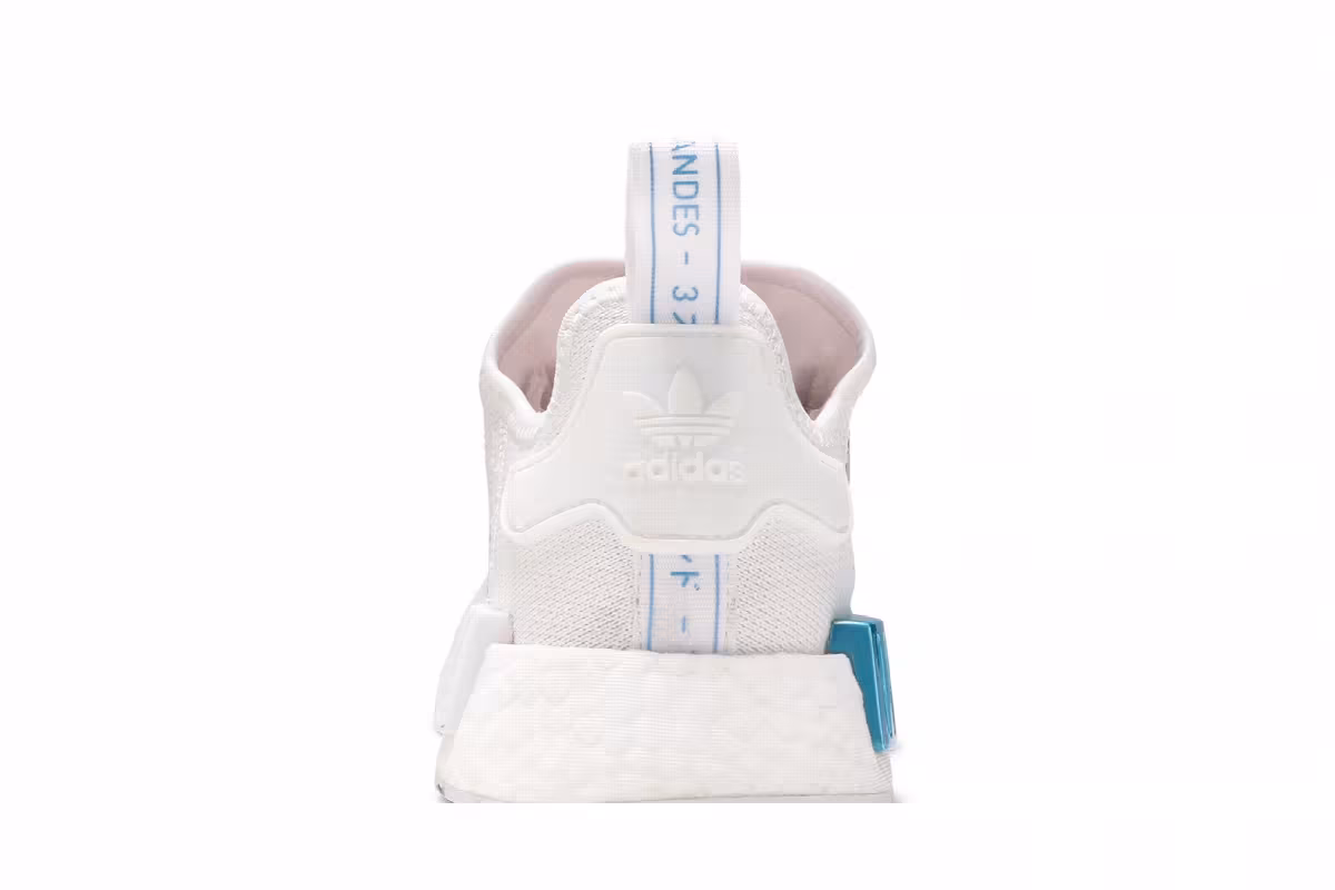 Adidas Women's NMD_R1 White Grey Blue Rose, view 8