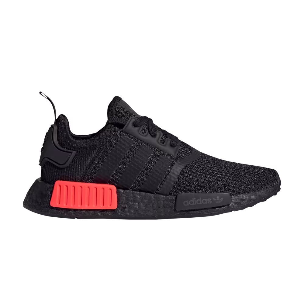 Adidas NMD_R1 J Black Solar Red