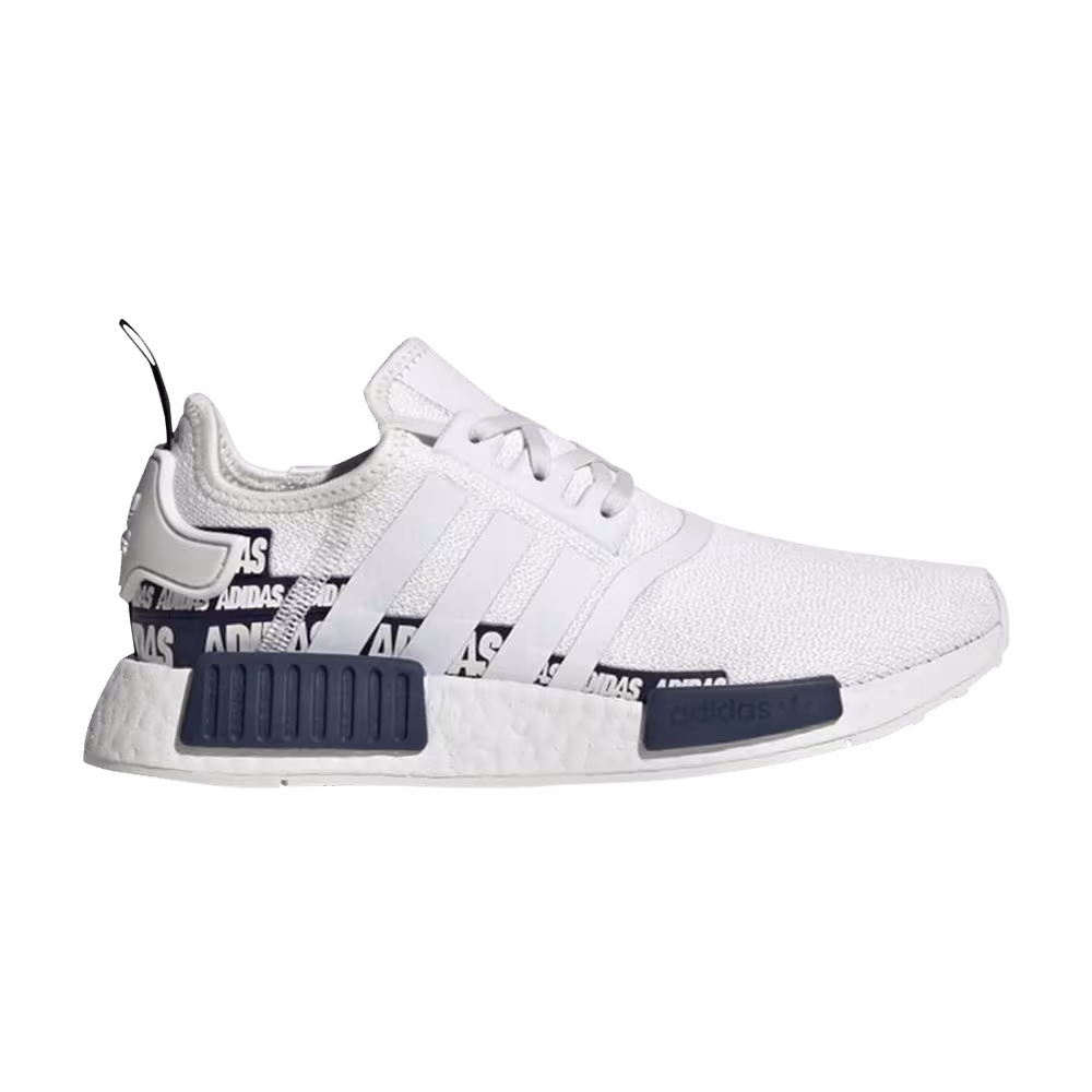 Adidas NMD_R1 J Wordmark Heel Stripe - Crystal Whit