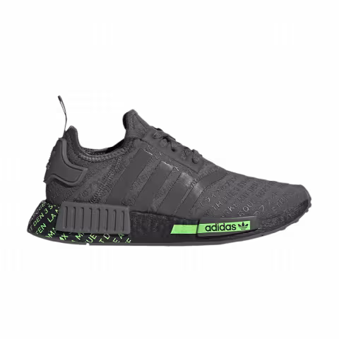Adidas NMD_R1 J 'All Over Print - Grey Signal Green'