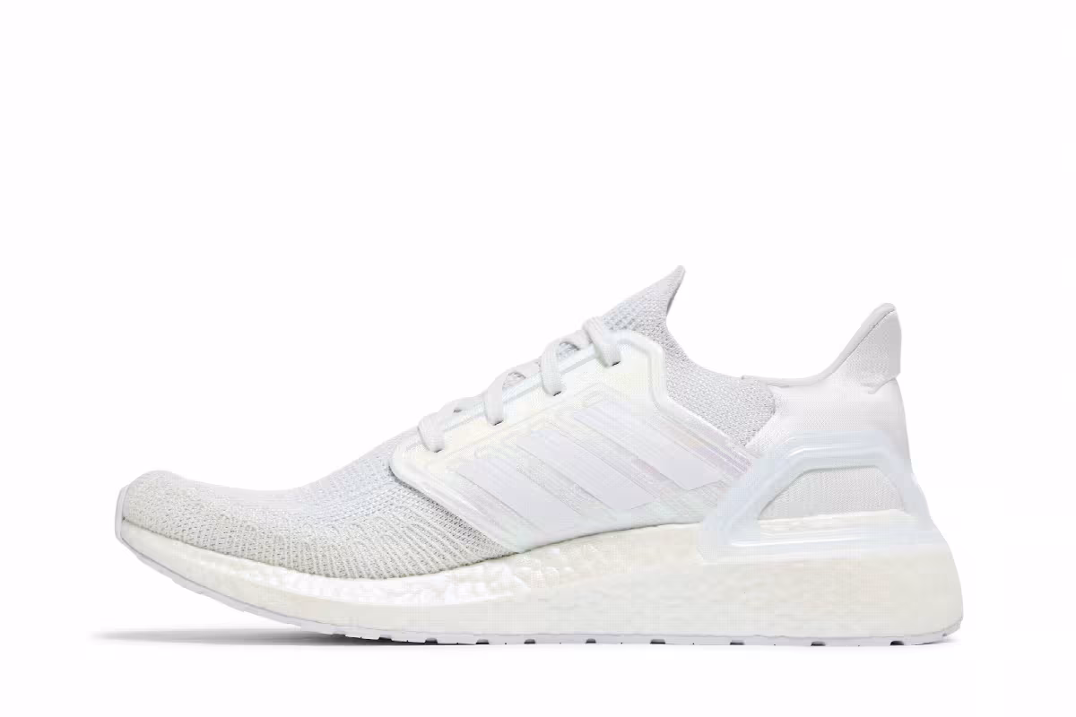 adidas UltraBoost 20 White Iridescent, view 4