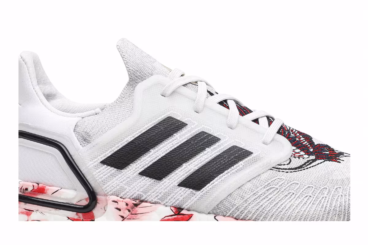 Adidas UltraBoost 20 Chinese New Year - Grey Floral, view 3