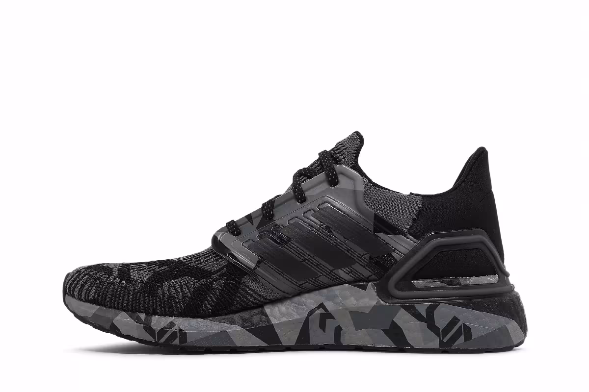 Adidas UltraBoost 20 Geometric Pack - Core Black Grey, view 4