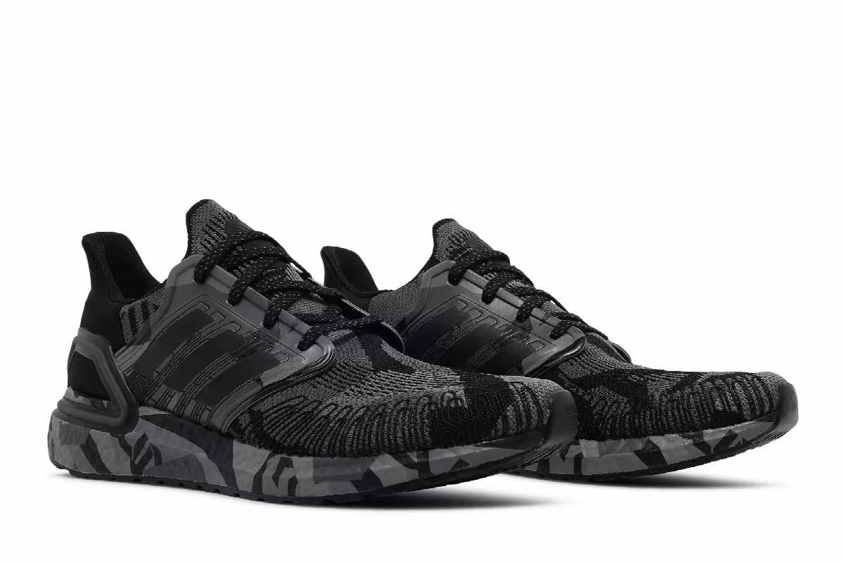 Adidas UltraBoost 20 Geometric Pack - Core Black Grey, view 9