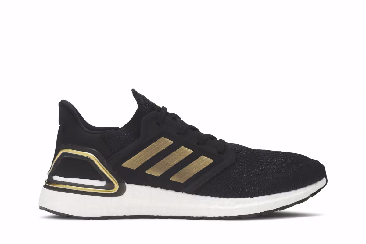 adidas UltraBoost 20 Gold Metallic, view 2