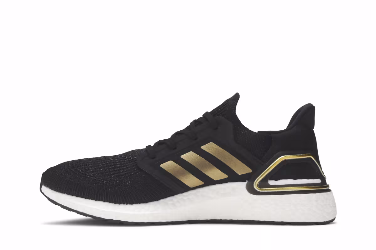 adidas UltraBoost 20 Gold Metallic, view 4