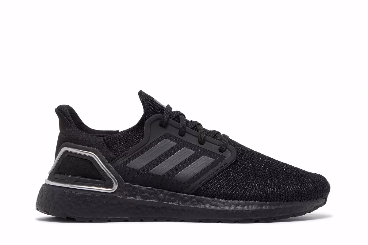Adidas UltraBoost 20 Black Silver Metallic, view 2